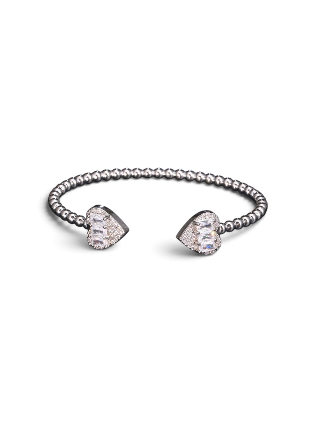 Pulsera Abierta Para Mujer De Cobre De Corazón