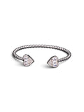 Pulsera Abierta Para Mujer De Cobre De Corazón