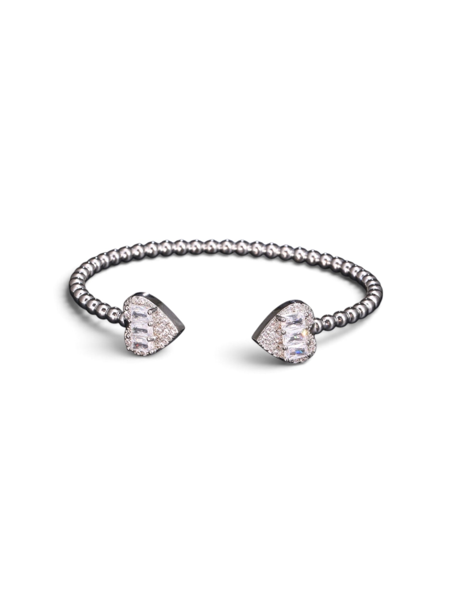 Pulsera Abierta Para Mujer De Cobre De Corazón