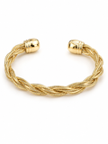 Brazalete Dorado Trenzado