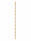 Pulsera Dorada con Piedras Multicolor